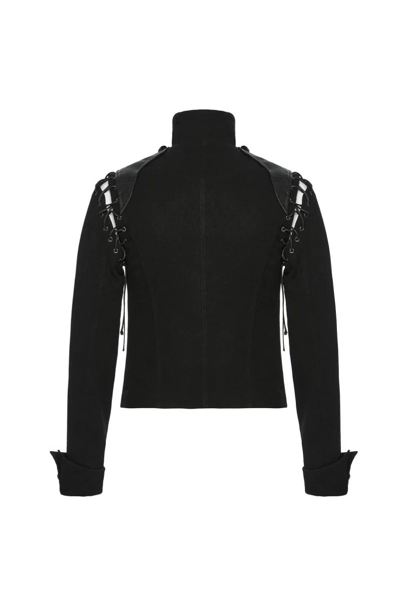 Death March Military Goth Jacket - Image 7
