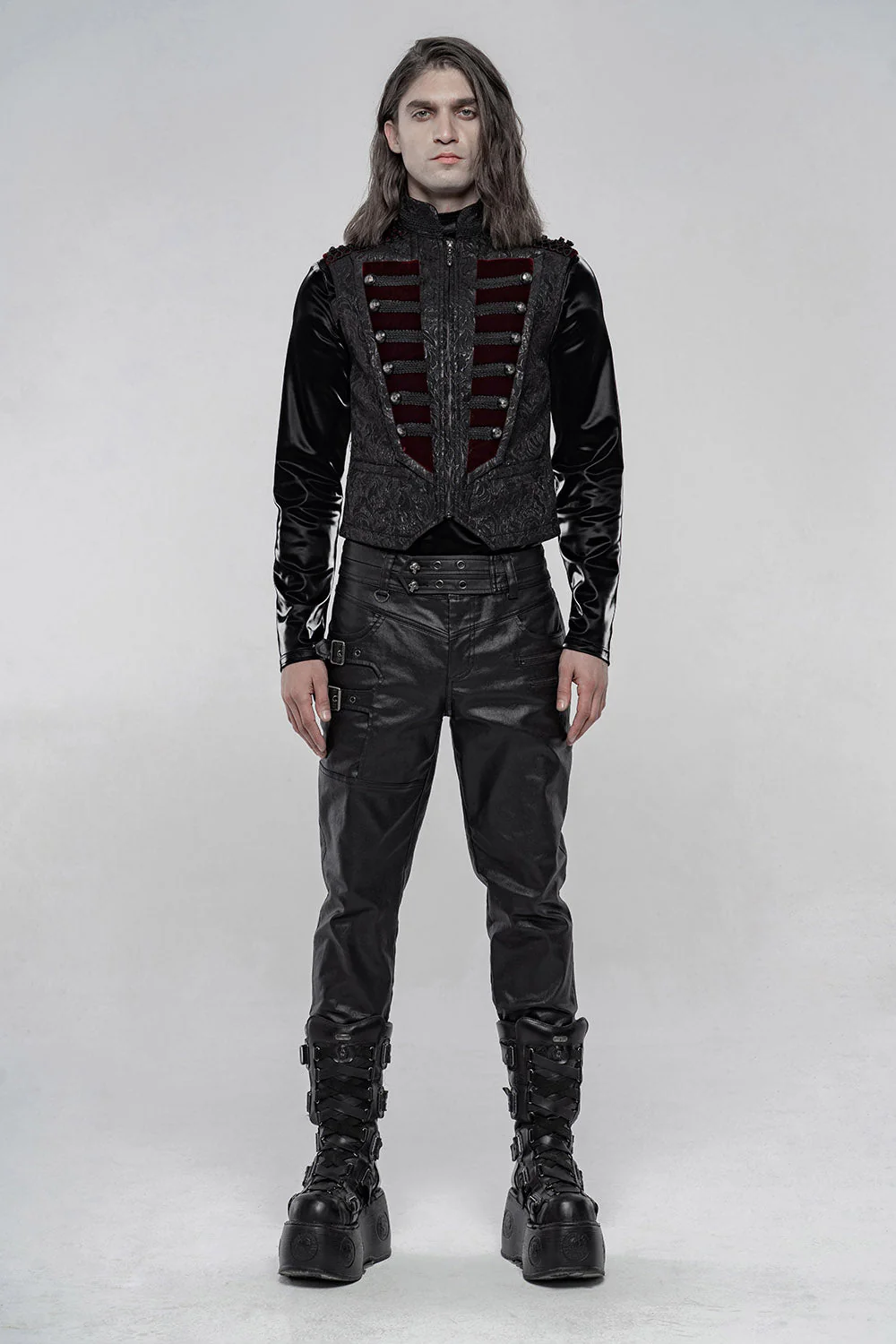 Death March Victorian Goth Vest - Image 3