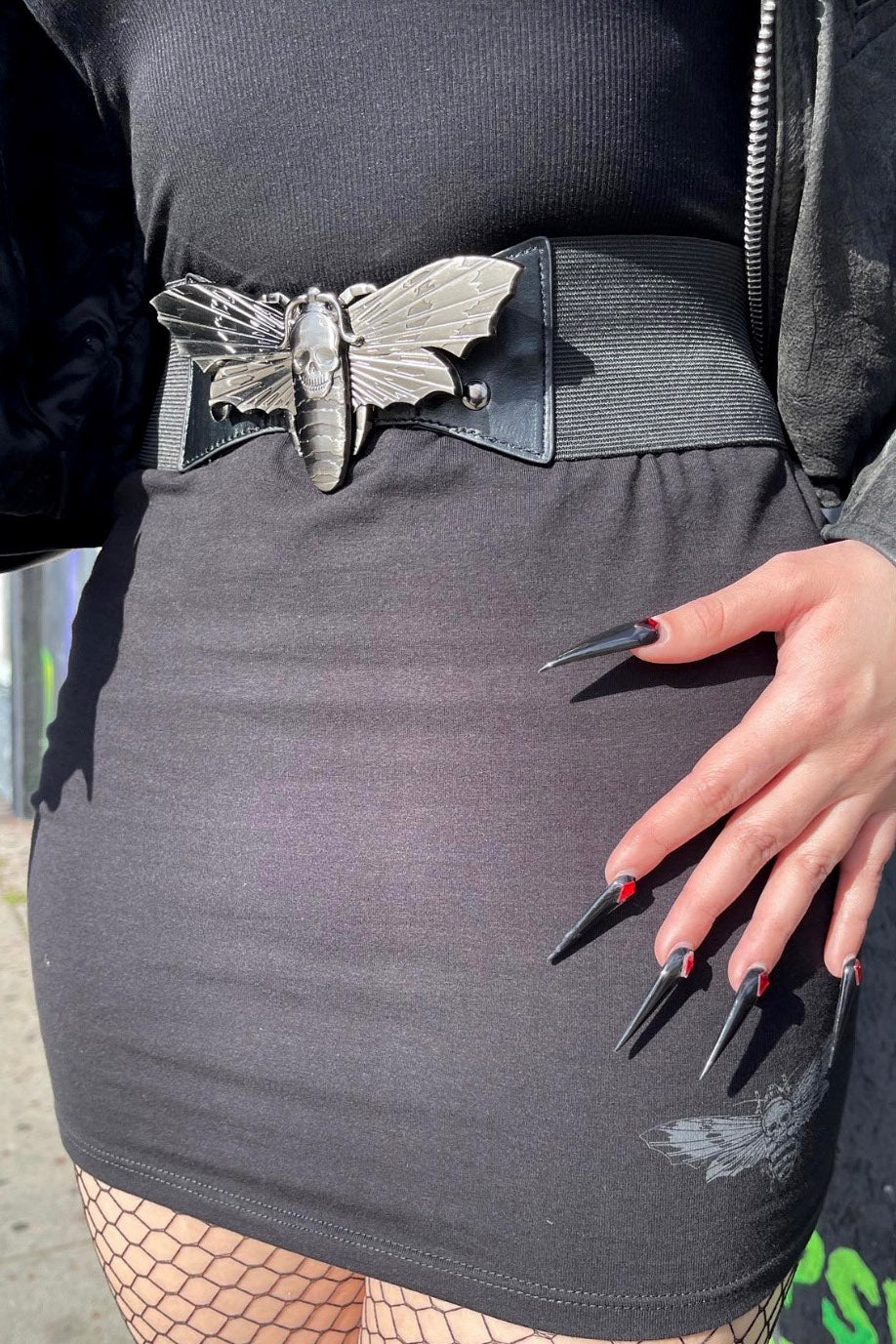 Death Moth Mini Skirt - Image 2