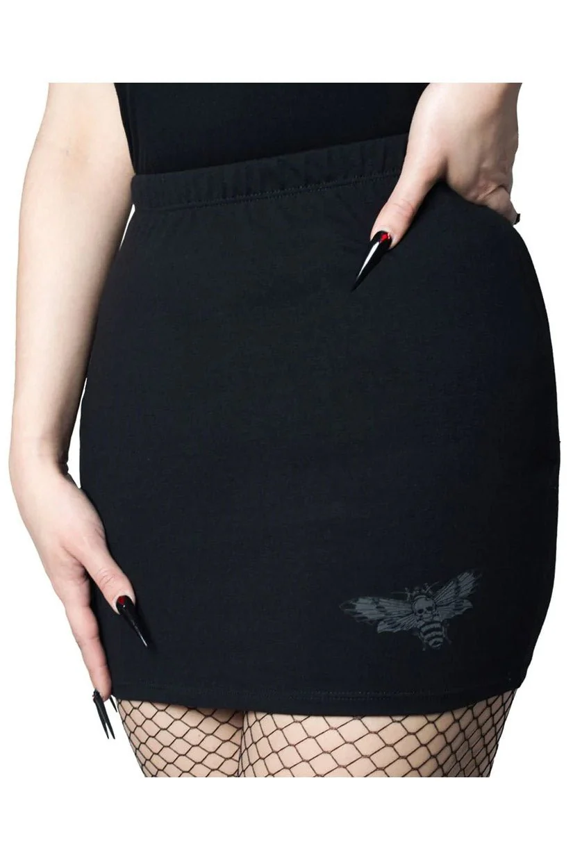 Death Moth Mini Skirt - Image 4