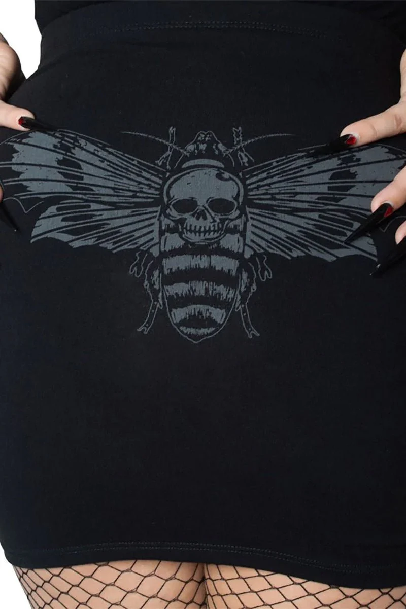Death Moth Mini Skirt - Image 6