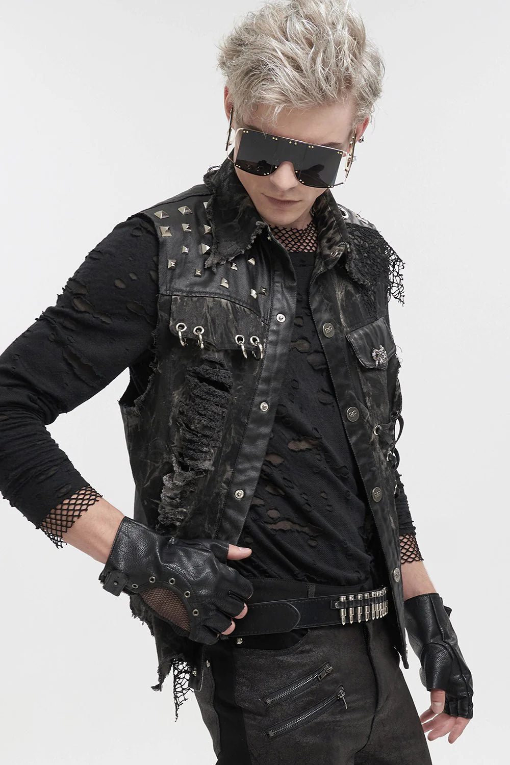 Death Rider Distressed Vest - Image 8