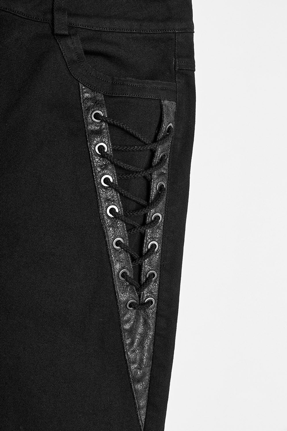 Death Webs Distressed Pants [BLACK] - Image 8
