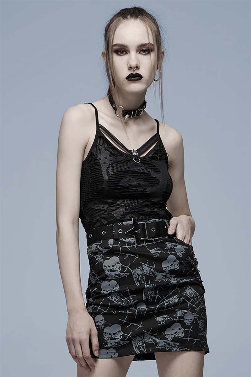 Deathling Distressed Tank Top