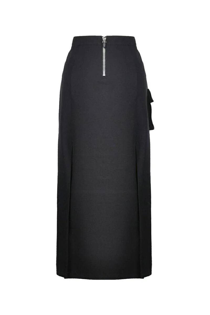 Deathrock Slit Maxi Skirt - Image 7