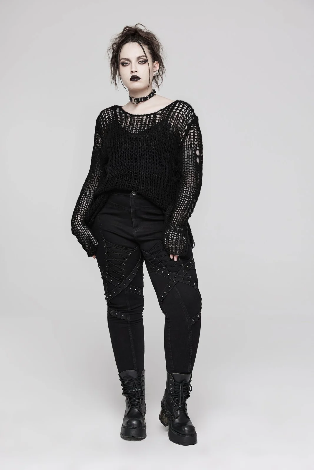 Decayed Distressed Sweater [BLACK] - Image 2