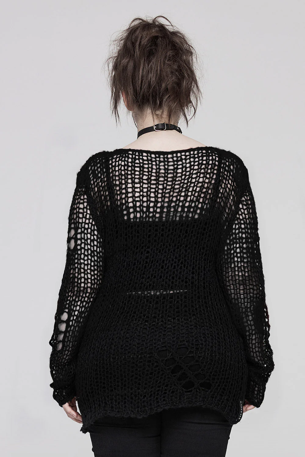 Decayed Distressed Sweater [BLACK] - Image 3