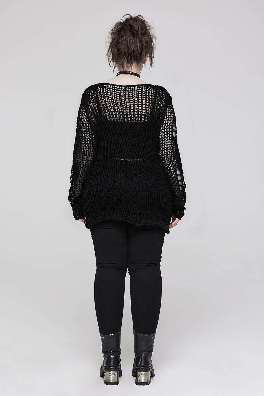 Decayed Distressed Sweater [BLACK] - Image 5