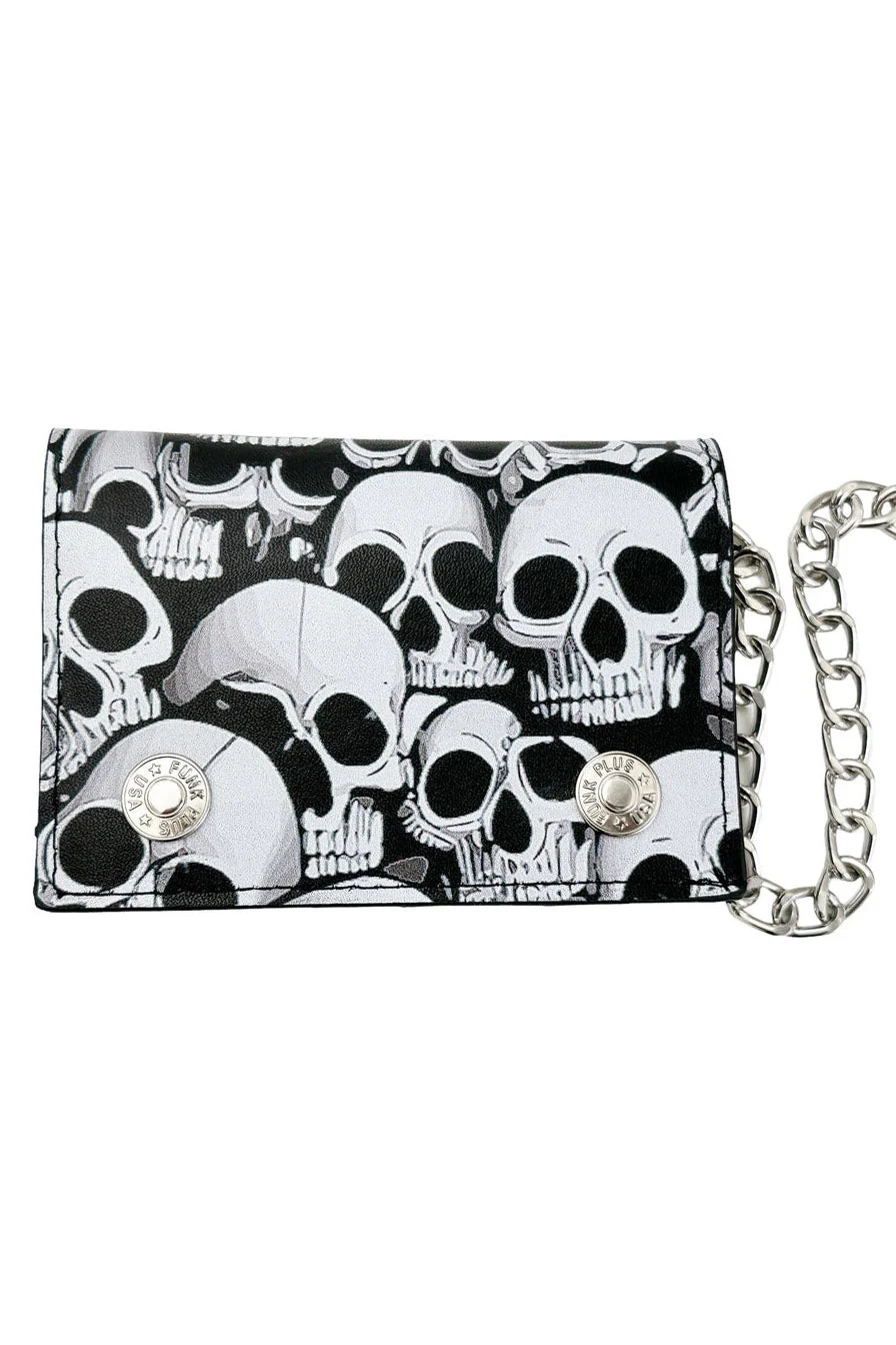 Decayed Skulls Biker Wallet - Image 2