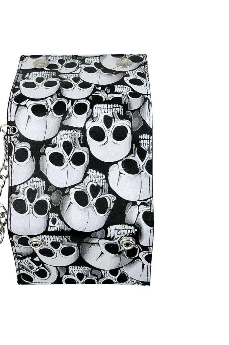 Decayed Skulls Biker Wallet - Image 3