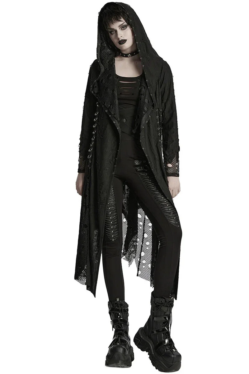 Demise Pierced Hooded Cloak - Image 4