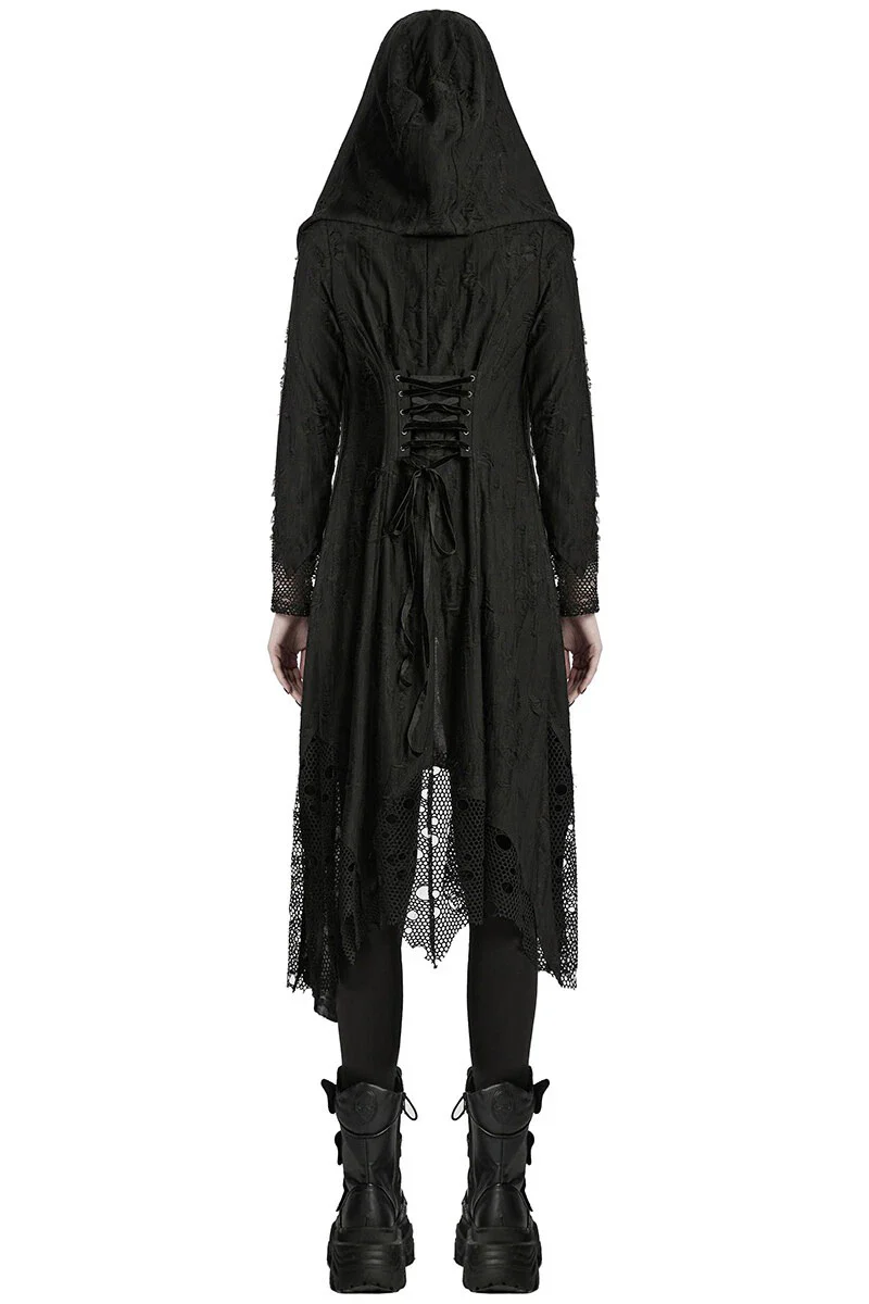 Demise Pierced Hooded Cloak - Image 5