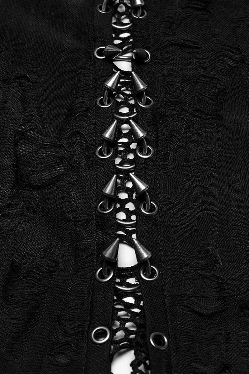 Demise Pierced Hooded Cloak - Image 9