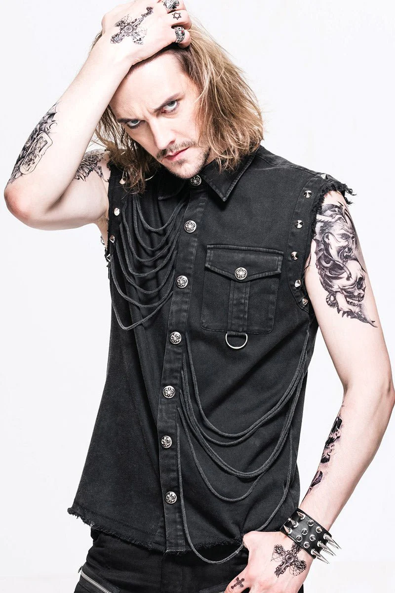 Denim Destruktor Vest - Image 2