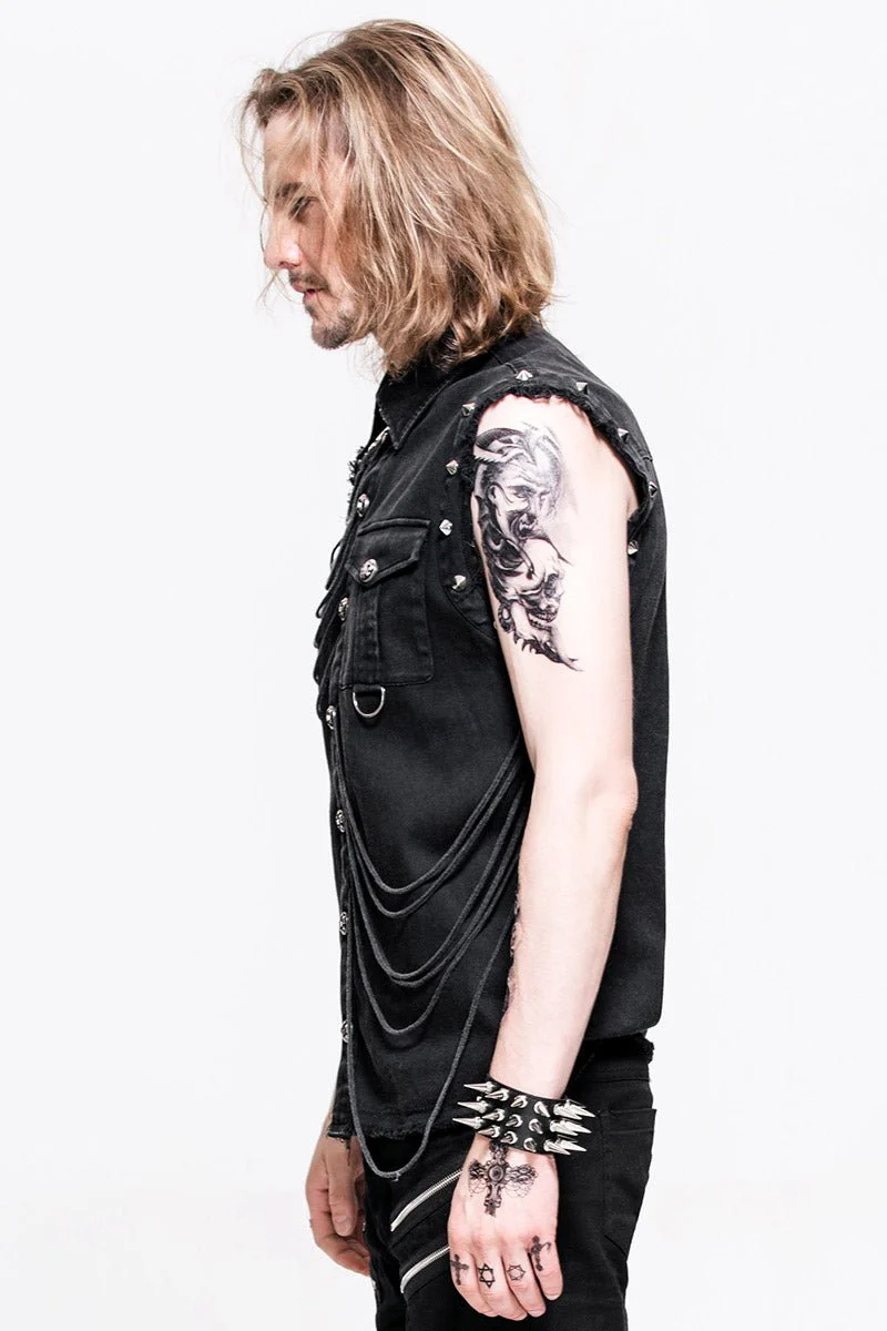 Denim Destruktor Vest - Image 3