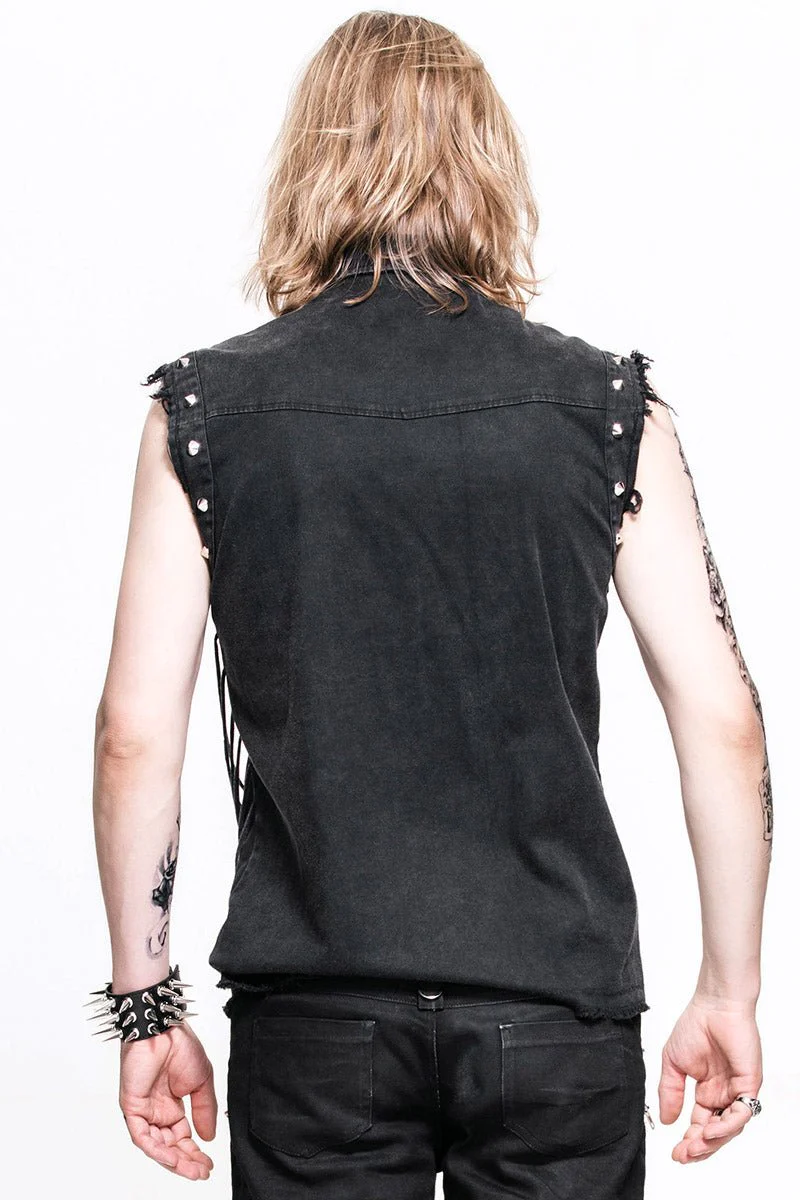 Denim Destruktor Vest - Image 4