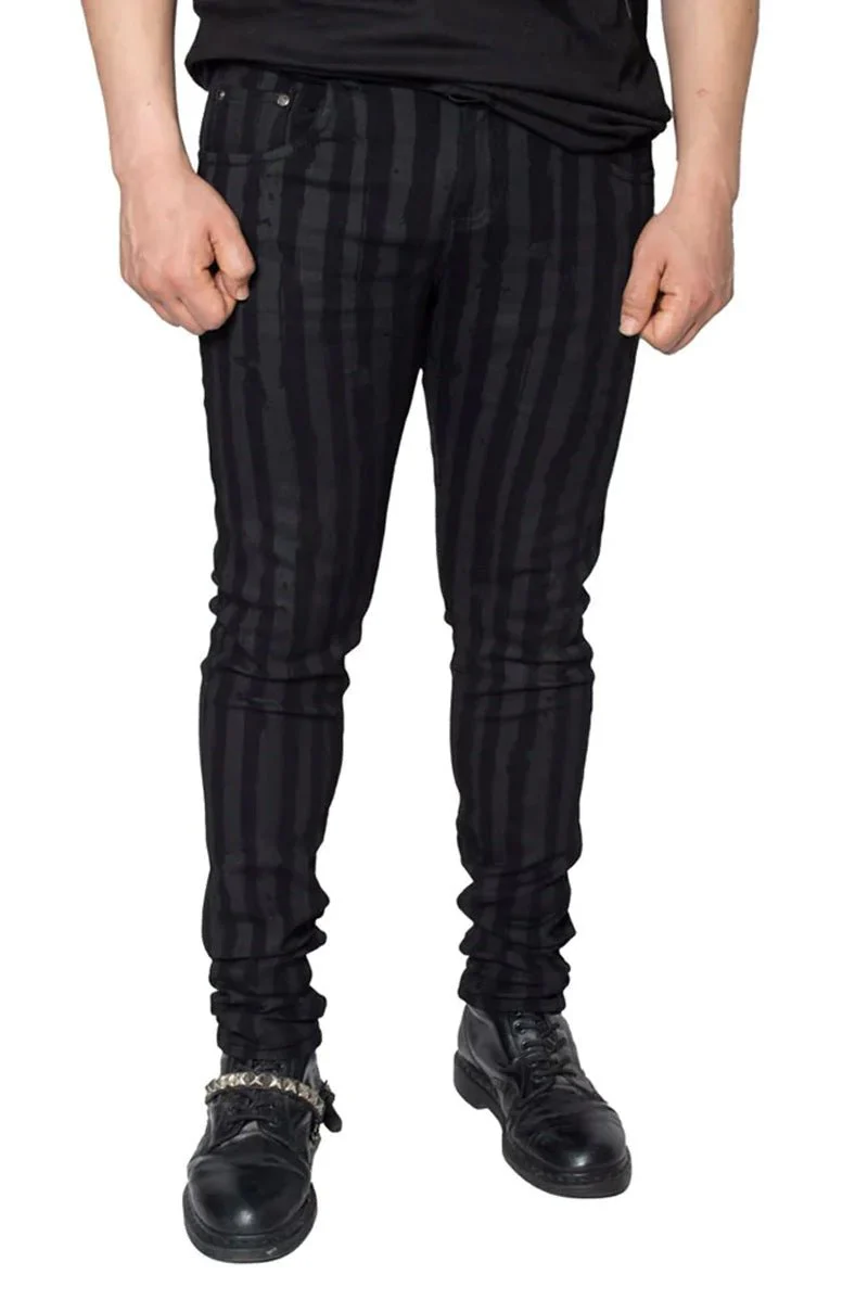 Destroyer Skinny Grey Stripe Jeans