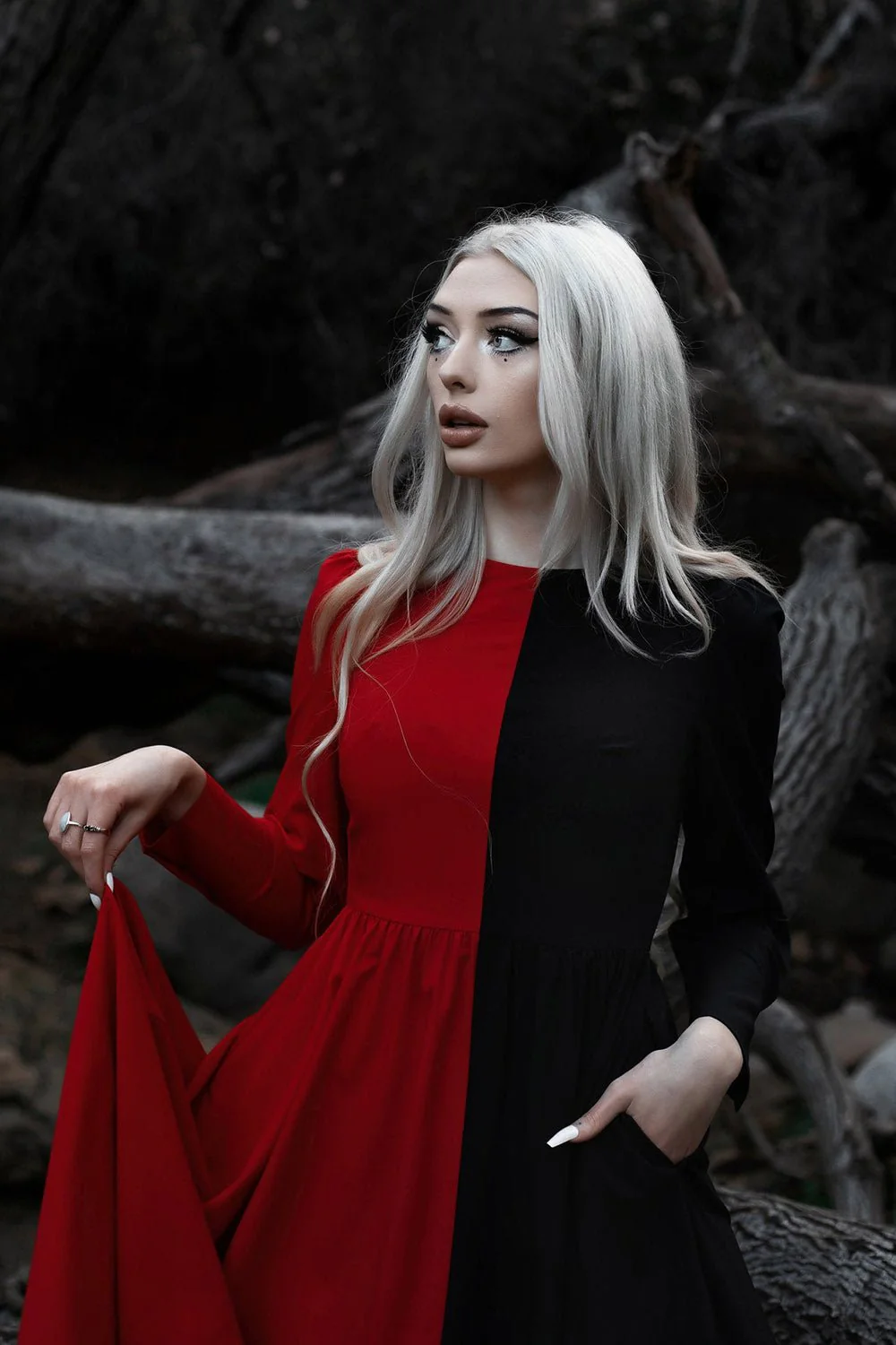 Devil and Daughter Dress [RED/BLACK] - Image 3