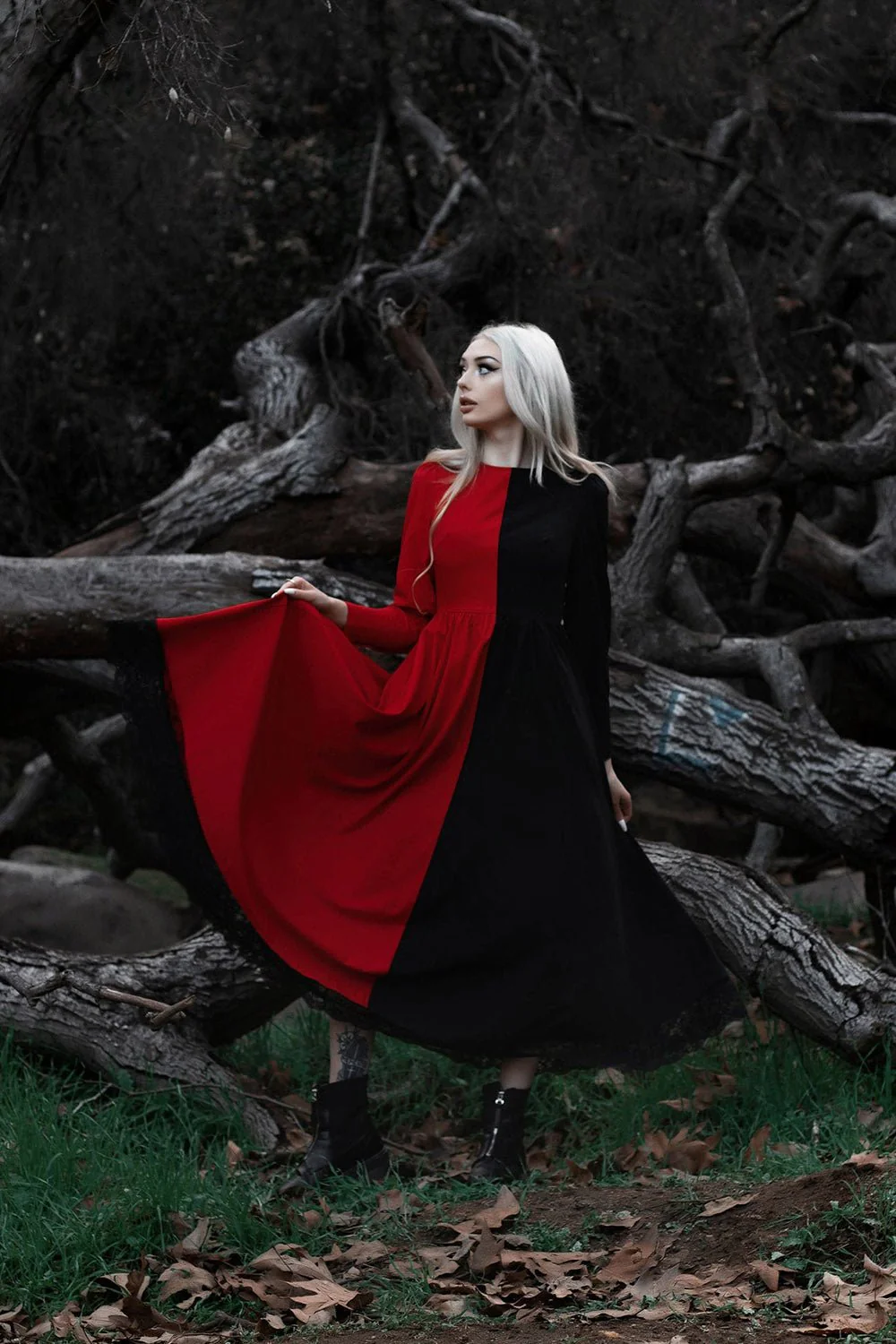 Devil and Daughter Dress [RED/BLACK] - Image 5