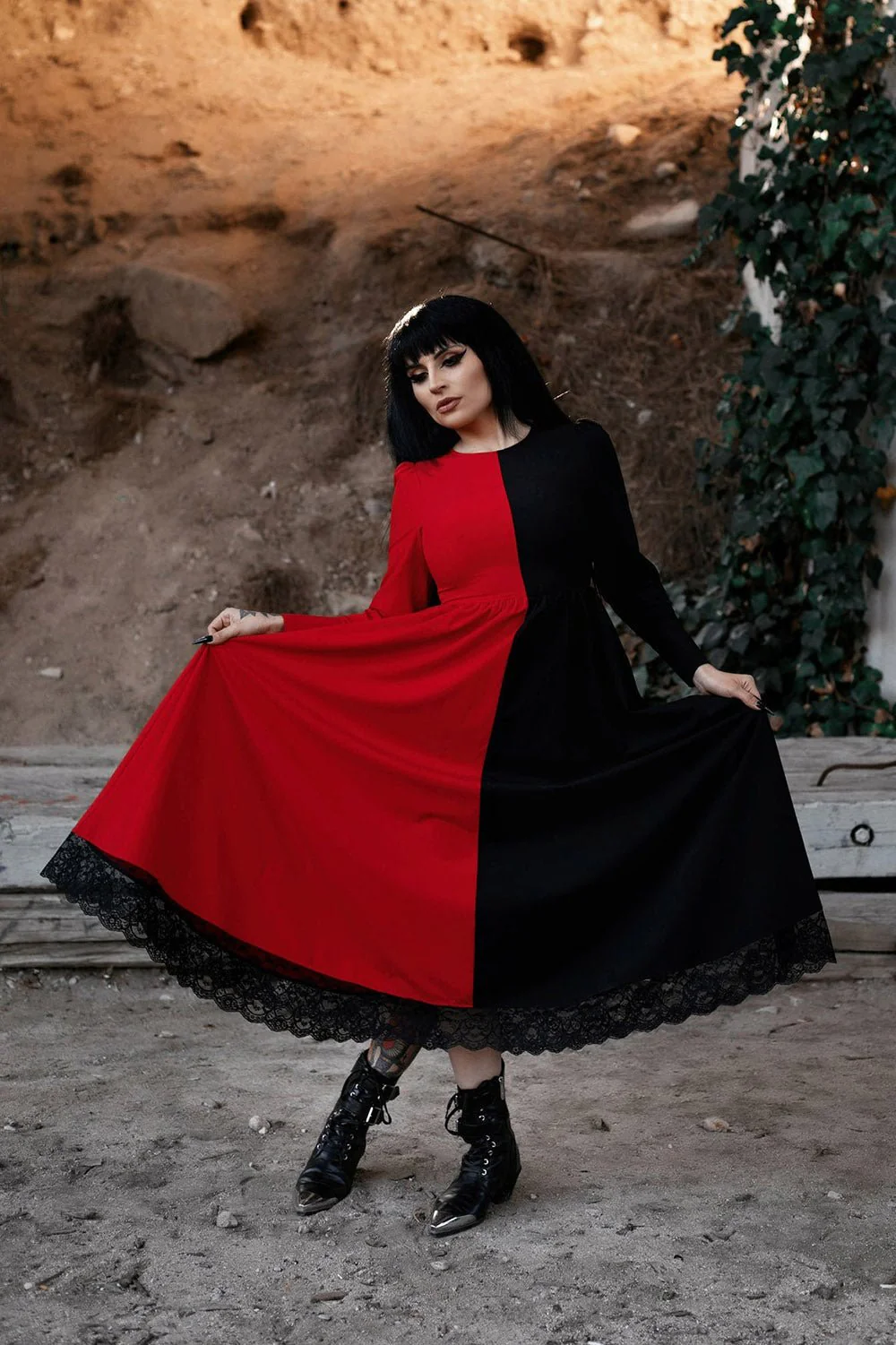 Devil and Daughter Dress [RED/BLACK] - Image 6