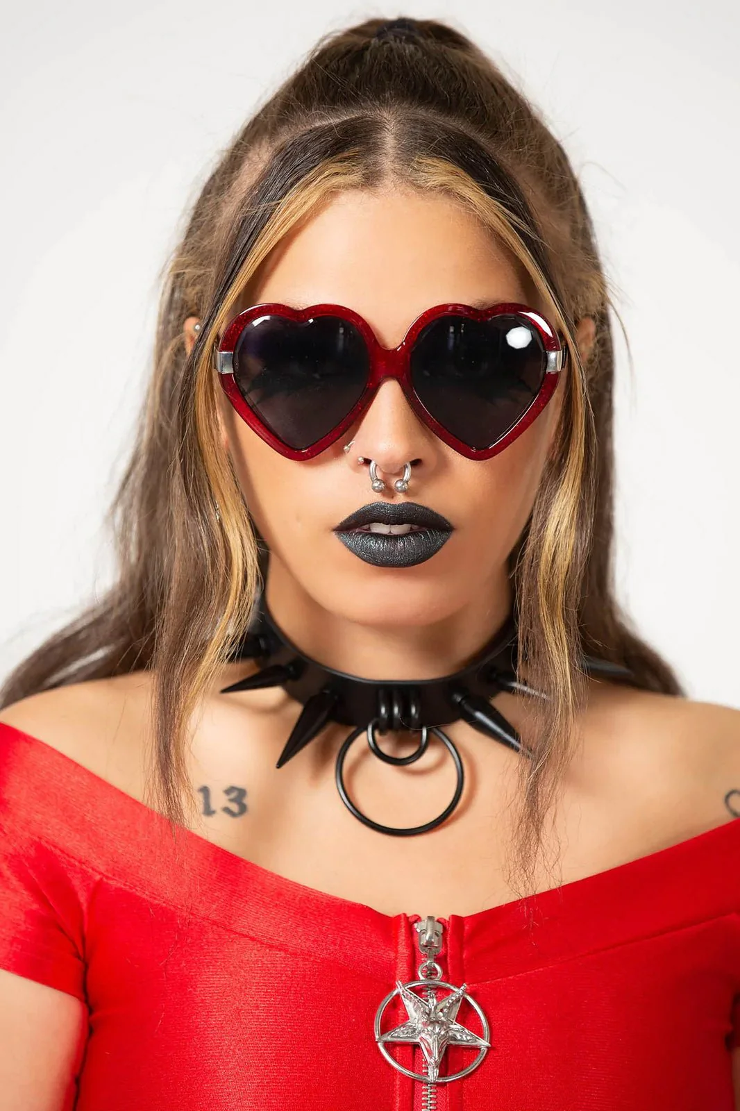 Disco Enfer Sunglasses [Scarlet] - Image 2