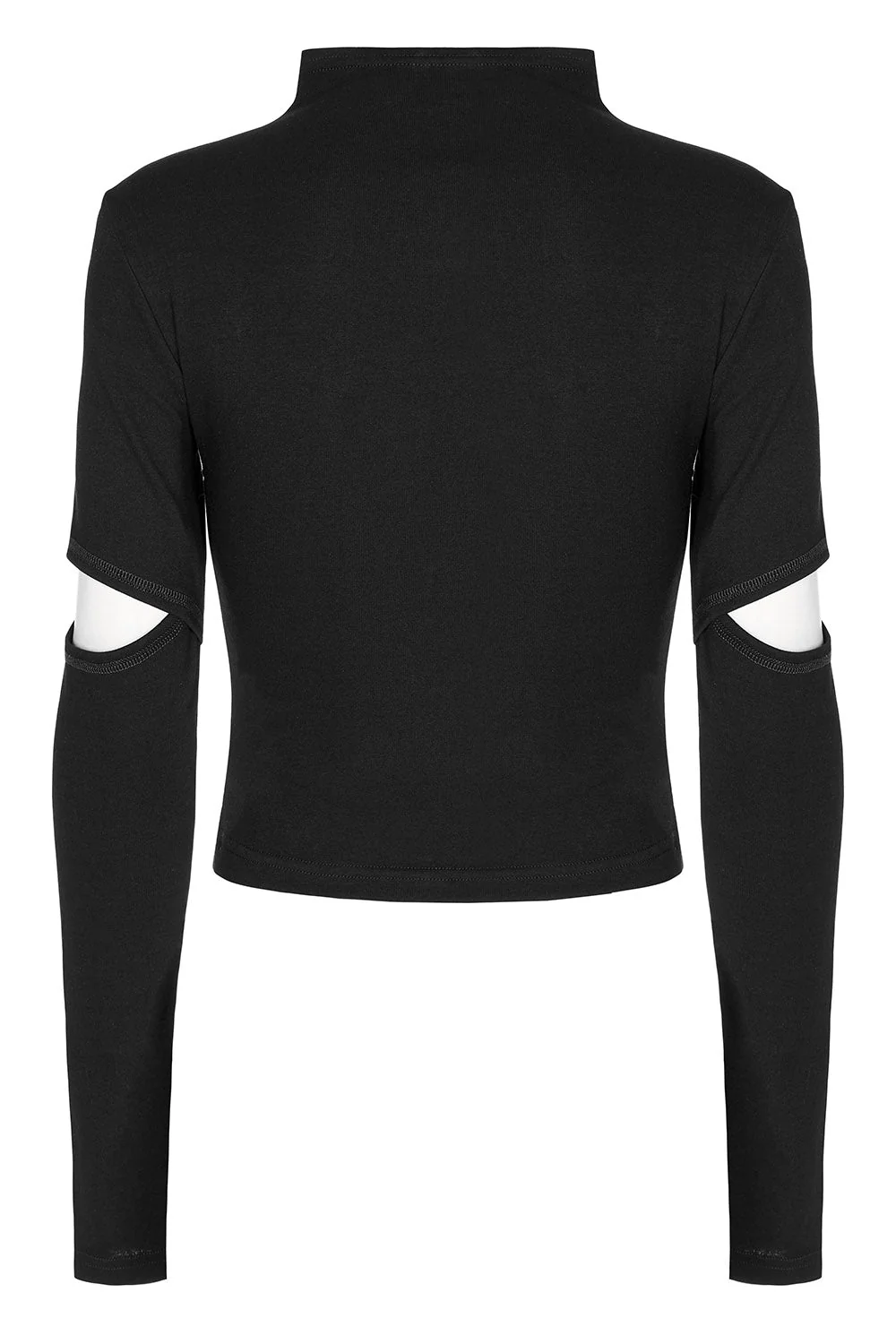 Doll Stitches Hollow-Out Top[BLACK] - Image 7