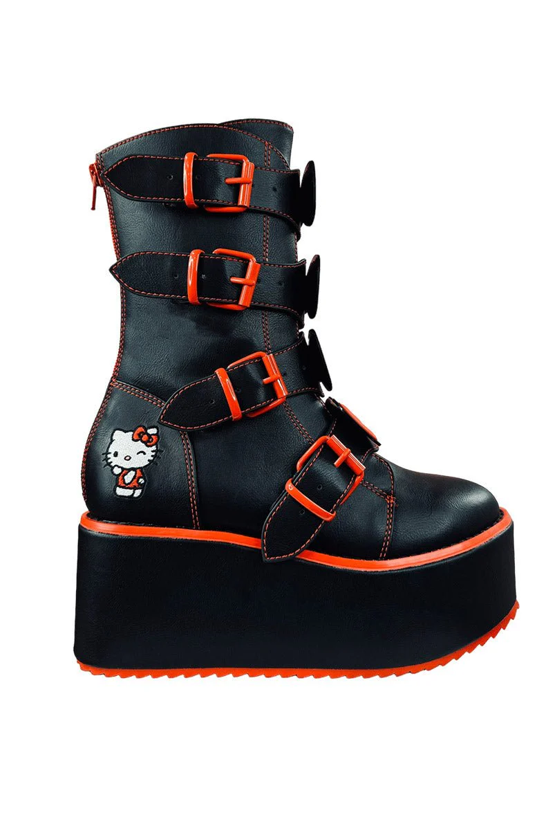 Dominion Hello Kitty Platform Boots [Black/Red] - Image 2