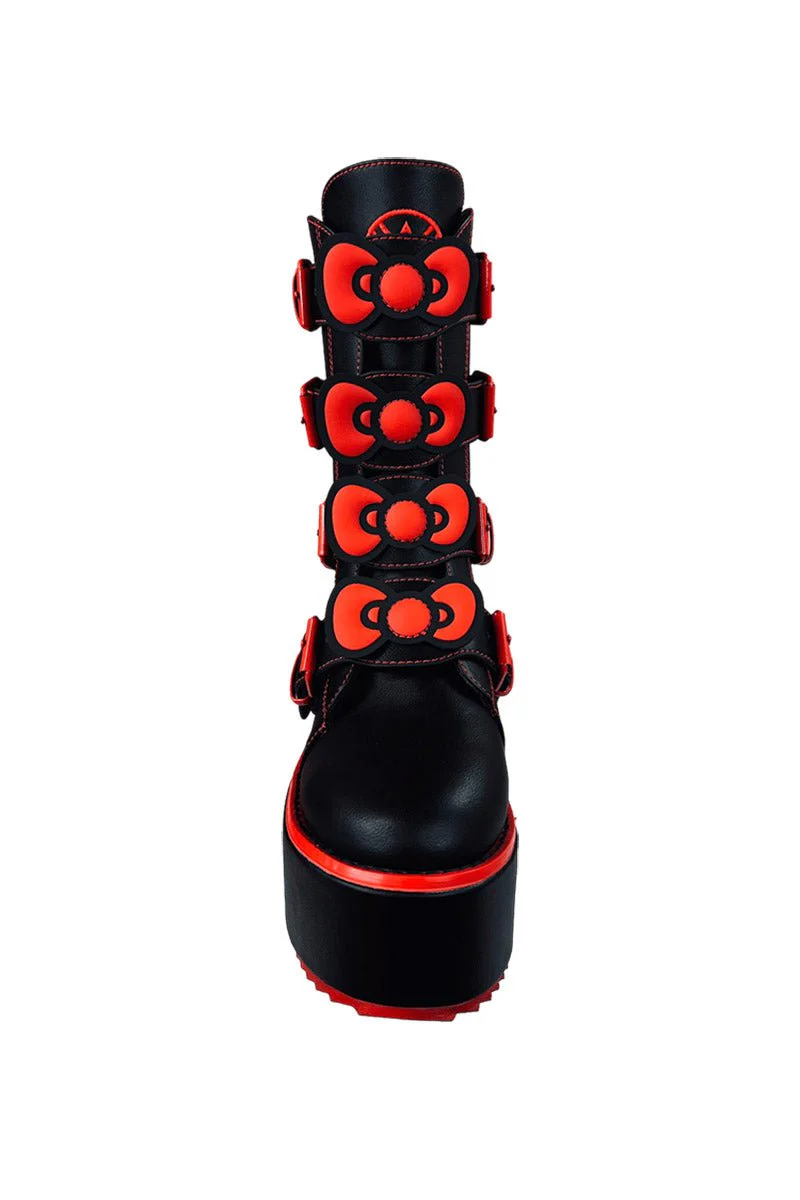 Dominion Hello Kitty Platform Boots [Black/Red] - Image 3