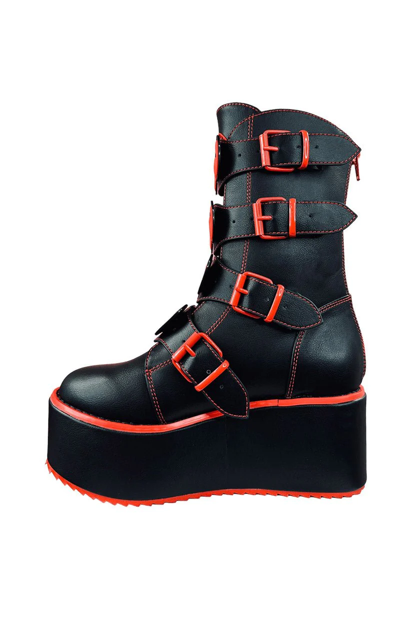 Dominion Hello Kitty Platform Boots [Black/Red] - Image 4