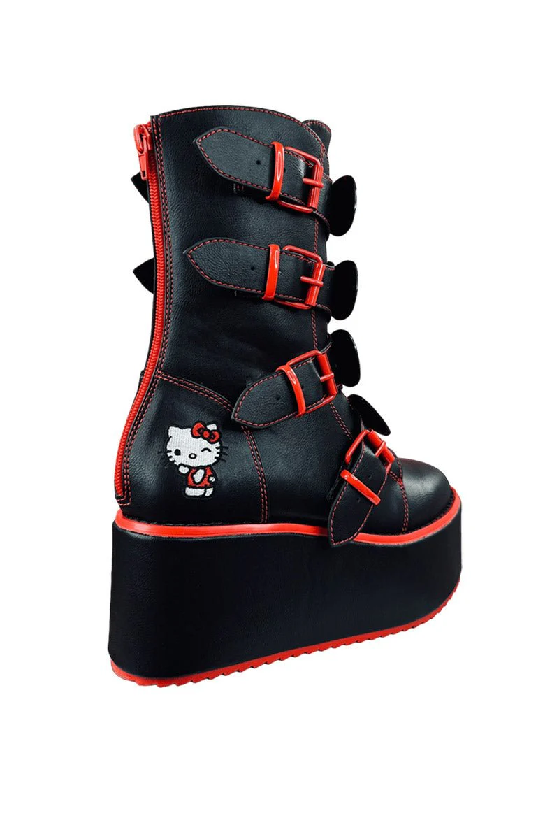 Dominion Hello Kitty Platform Boots [Black/Red] - Image 5