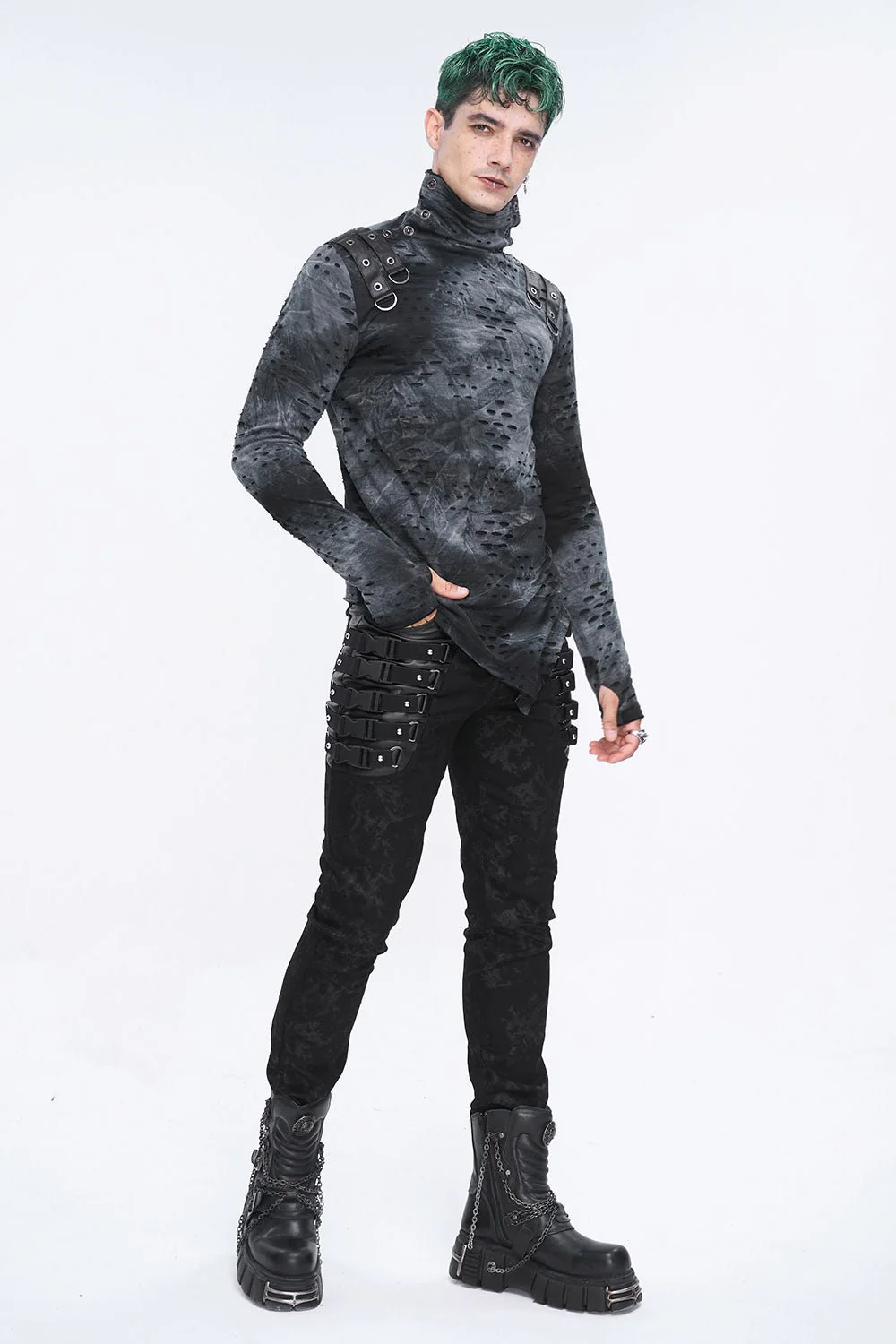 Doomsday Distressed Skinny Jeans - Image 3