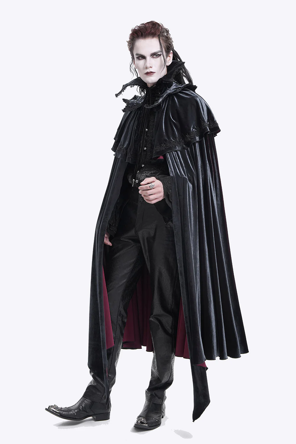 Dracula Velvet Vampire Cape - Image 2