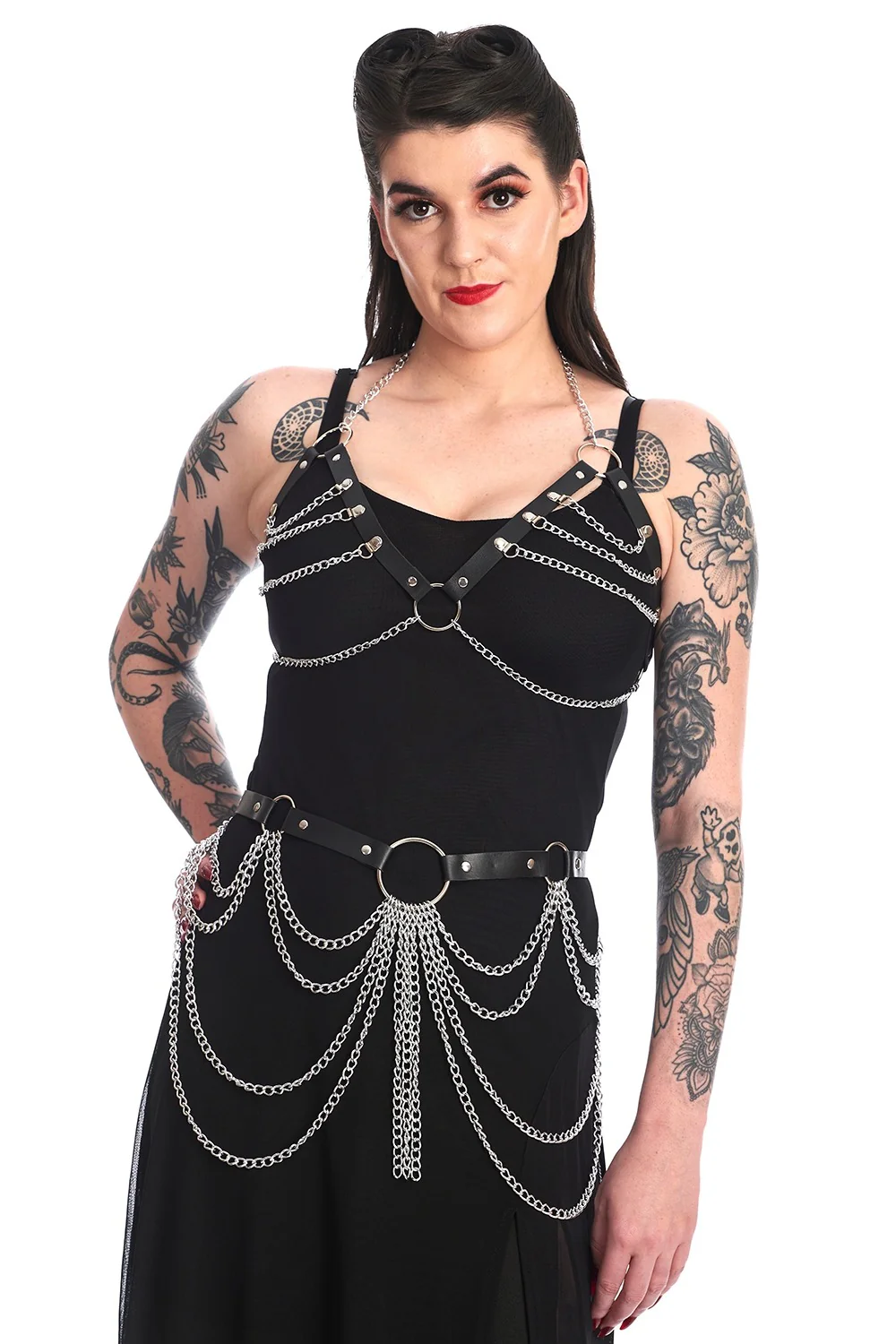 Draped Chains Gothic Belt - Image 4