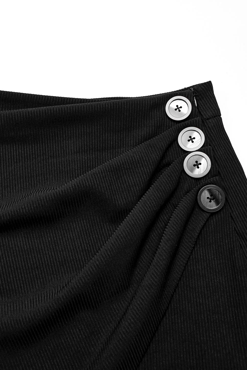 Draped High Split Skirt - Image 7