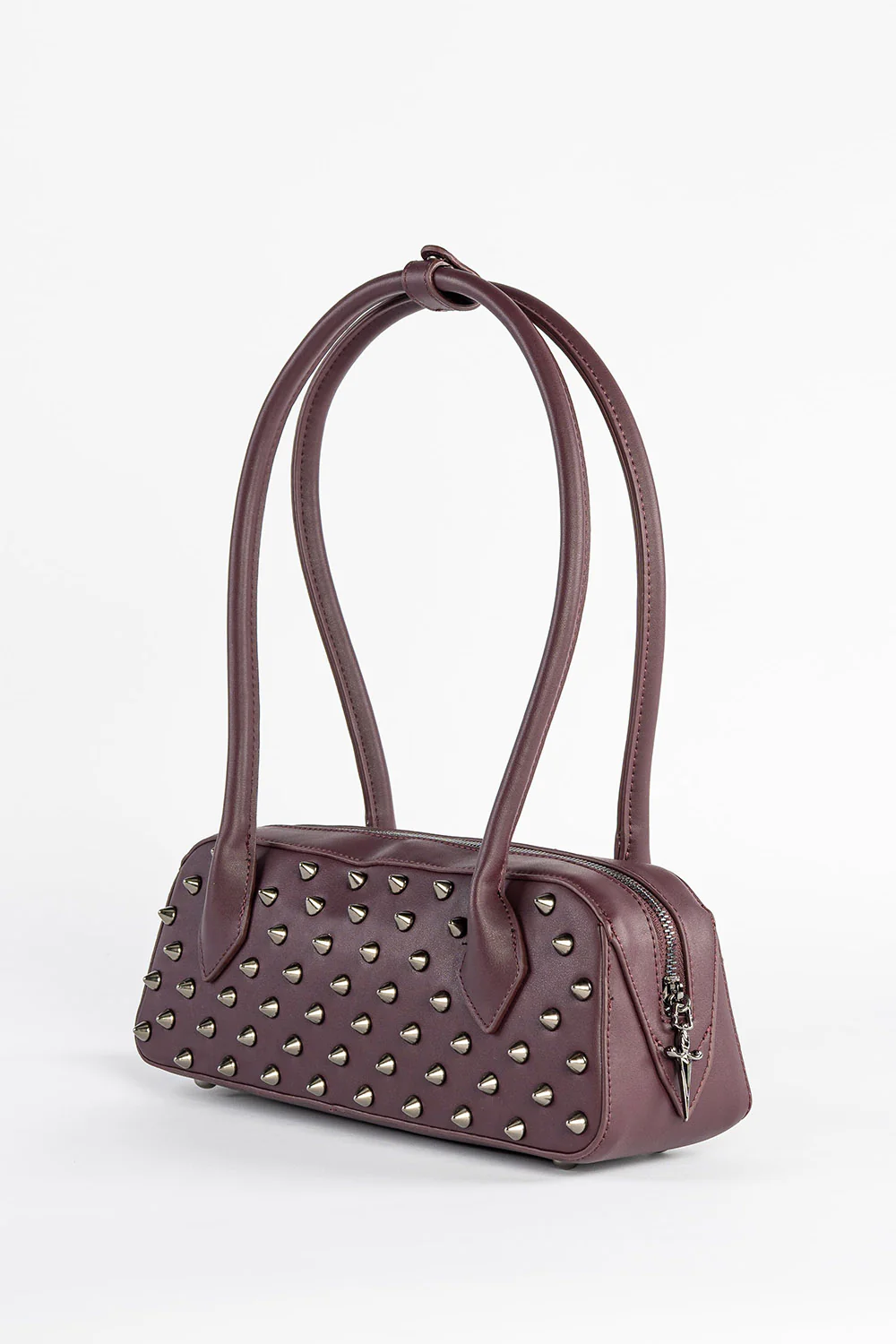 Dravena Spiked Baguette Bag [Multiple Colors] - Image 3