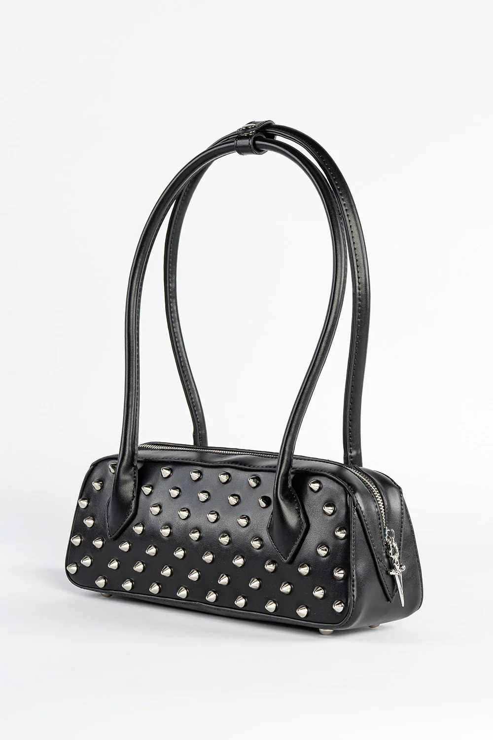 Dravena Spiked Baguette Bag [Multiple Colors] - Image 4
