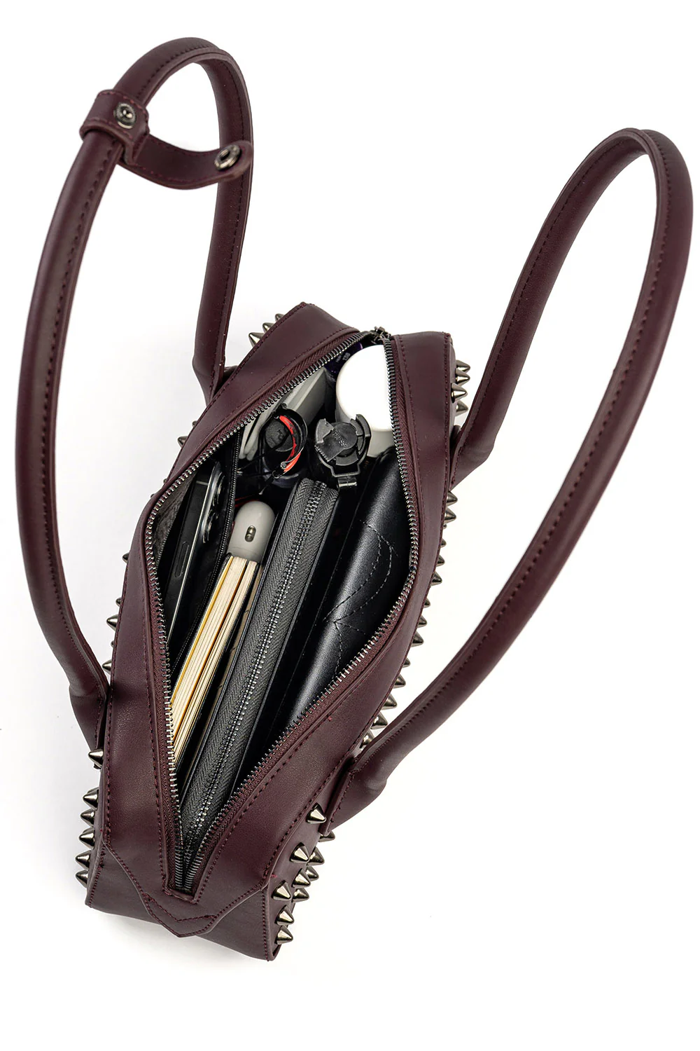 Dravena Spiked Baguette Bag [Multiple Colors] - Image 6