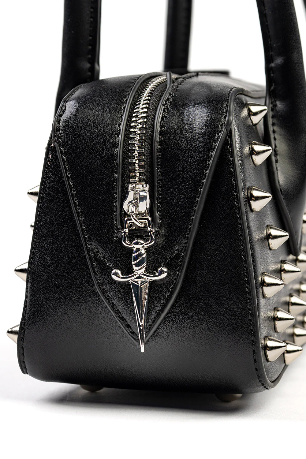 Dravena Spiked Baguette Bag [Multiple Colors] - Image 8