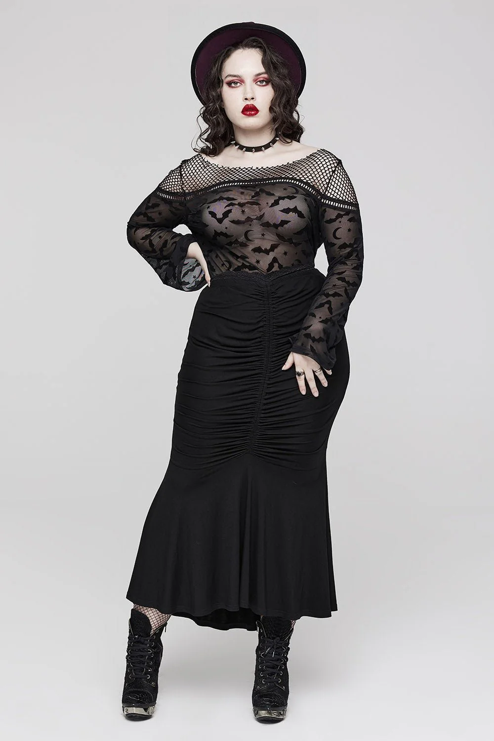Dread Bat Fishnet Mesh Top - Image 6