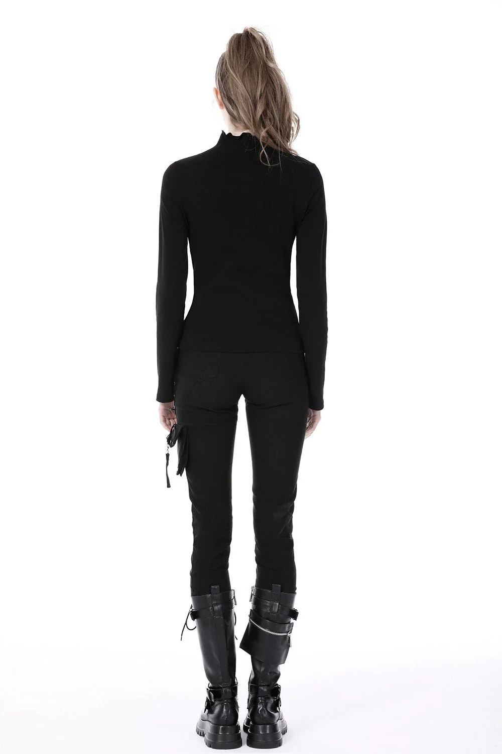 Drearied Cutout Fishnet Top - Image 5