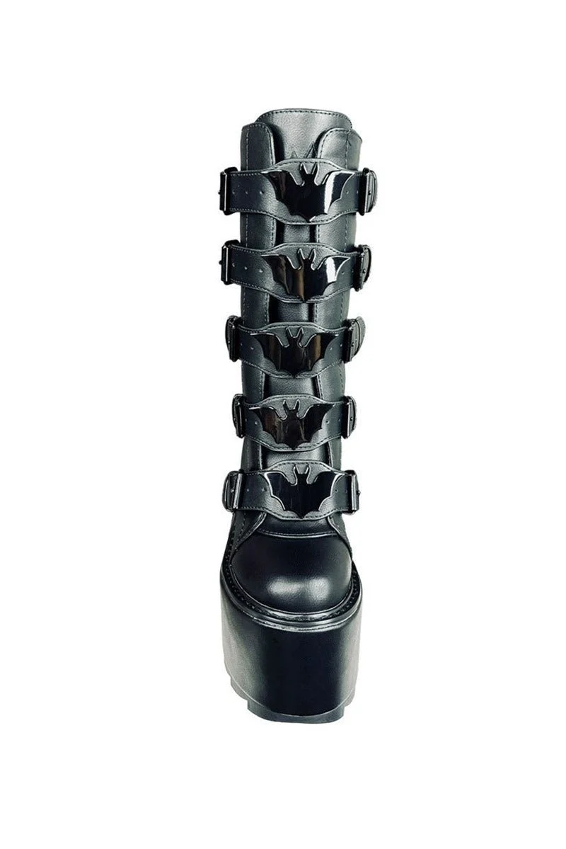 Dune Bat Goth Platform Boots [Blackout] - Image 4