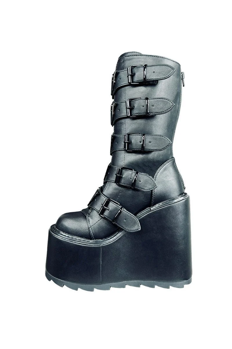 Dune Bat Goth Platform Boots [Blackout] - Image 5