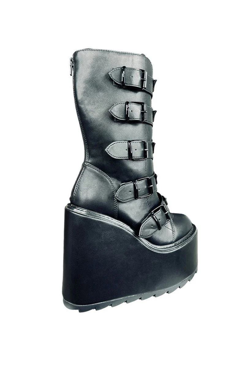 Dune Bat Goth Platform Boots [Blackout] - Image 6
