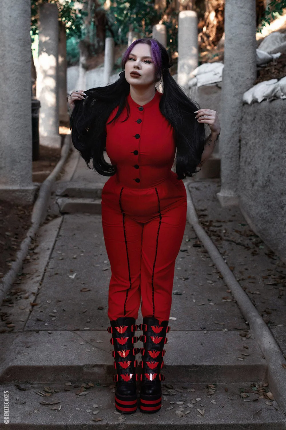 Dune Bat Platform Boots [Black/Red] [NO RESTOCKS] - Image 11