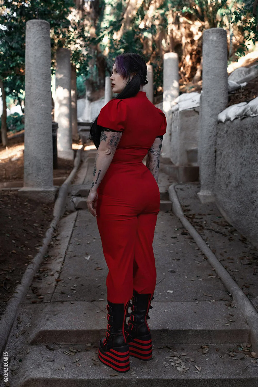 Dune Bat Platform Boots [Black/Red] [NO RESTOCKS] - Image 14