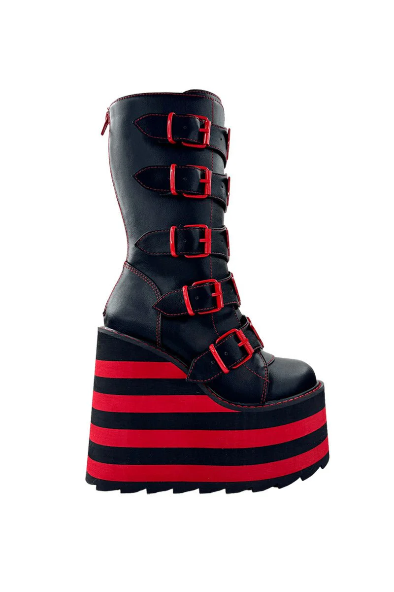 Dune Bat Platform Boots [Black/Red] [NO RESTOCKS] - Image 7