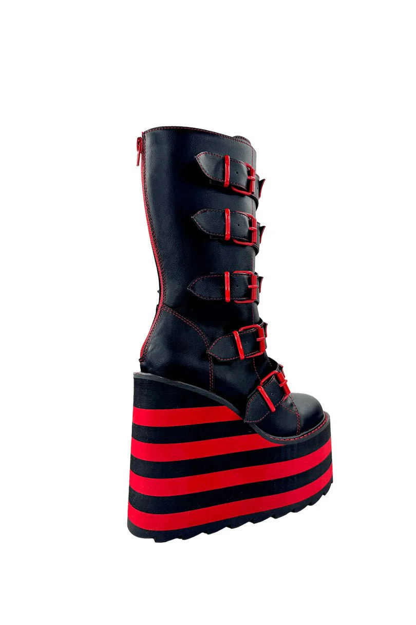 Dune Bat Platform Boots [Black/Red] [NO RESTOCKS] - Image 8