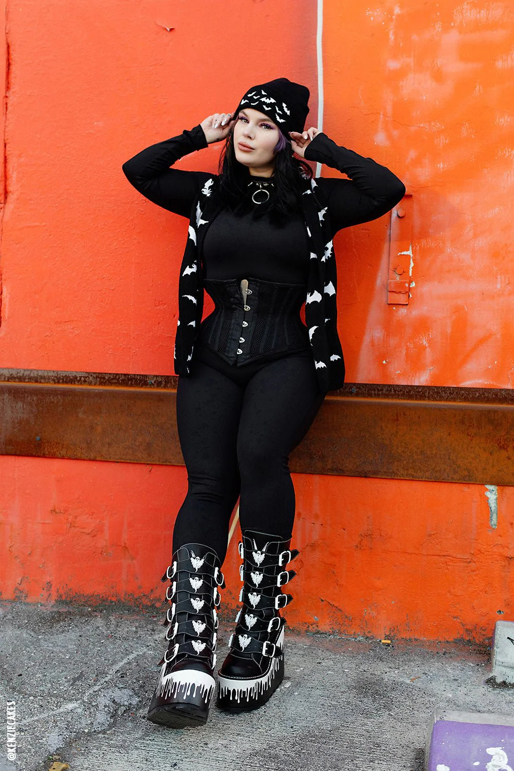 Dune Ghost Platform Boots [BLACK/WHITE] - Image 12