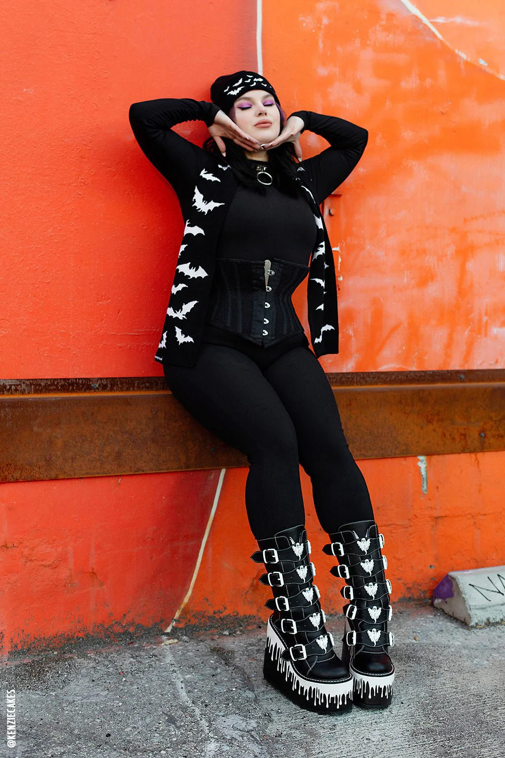 Dune Ghost Platform Boots [BLACK/WHITE] - Image 14