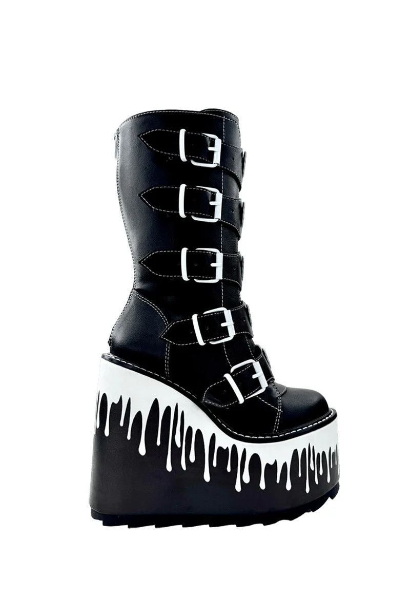 Dune Ghost Platform Boots [BLACK/WHITE] - Image 7